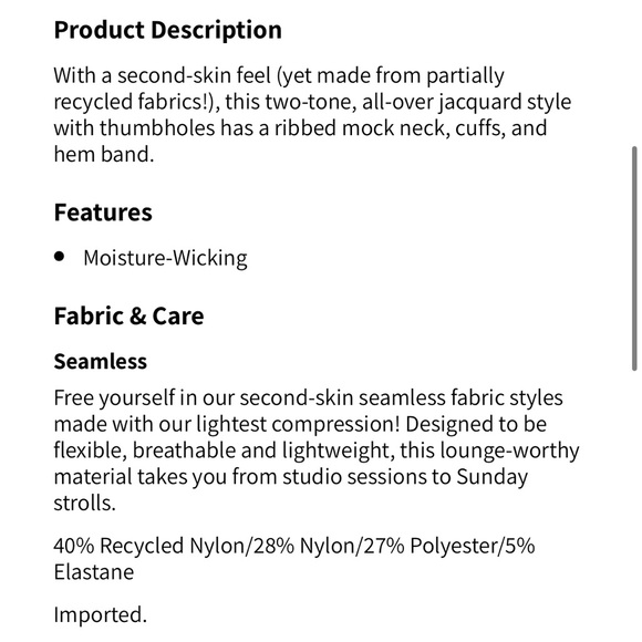 Mist Seamless Half-Zip Long-Sleeve! - Picture 10 of 10